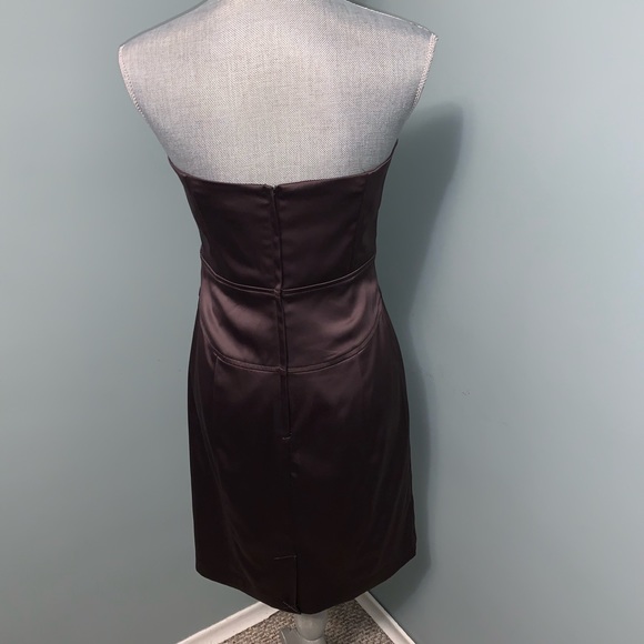 RW&CO strapless brown mini dress size 6 - Picture 4 of 11